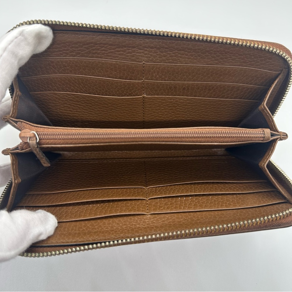 Gucci | Monogram Canvas Margaux Calfskin Leather Lovely Zip Around Wallet - Picture 4 of 12